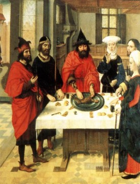 company of captain reinier reael known as themeagre company Painting - The Feast Of The Passover Netherlandish Dirk Bouts